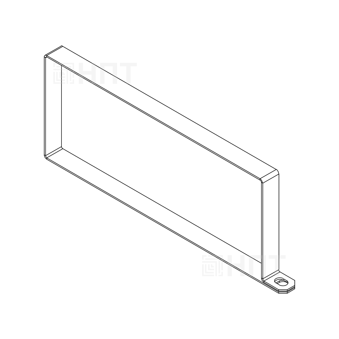 ХКЛ Хомут крышки лотка 150x80 (1,0 мм) горячеоцинкованная сталь