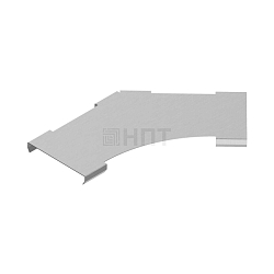 Крышка угла плавного 45° KUPP45 50 (1,2 мм) R200 сталь без покрытия
