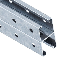 STRUT-профиль двойной перфорированный ST-PDP 41х41х6000 (2,0 мм) горячеоцинкованная сталь
