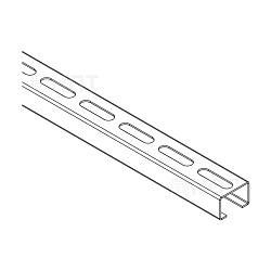 Траверса монтажная C-образная C 20x30x3000 (1,2 мм) оцинкованная сталь