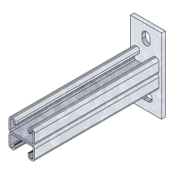 STRUT-консоль двойная ST-KD 41х21х400 (2,5 мм) горячеоцинкованная сталь